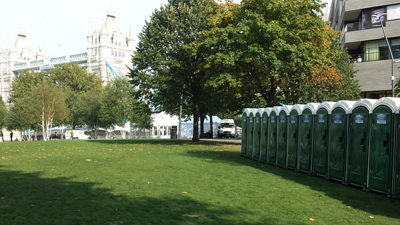 Portable Toilets at Tower Bridge